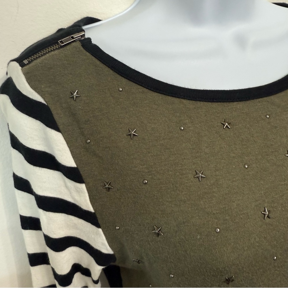 Express Raglan Army Top size‎ M - Picture 5 of 7